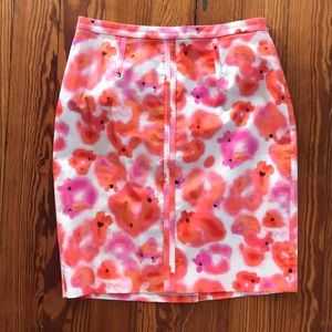 Ann Taylor Watercolor Pencil Skirt
